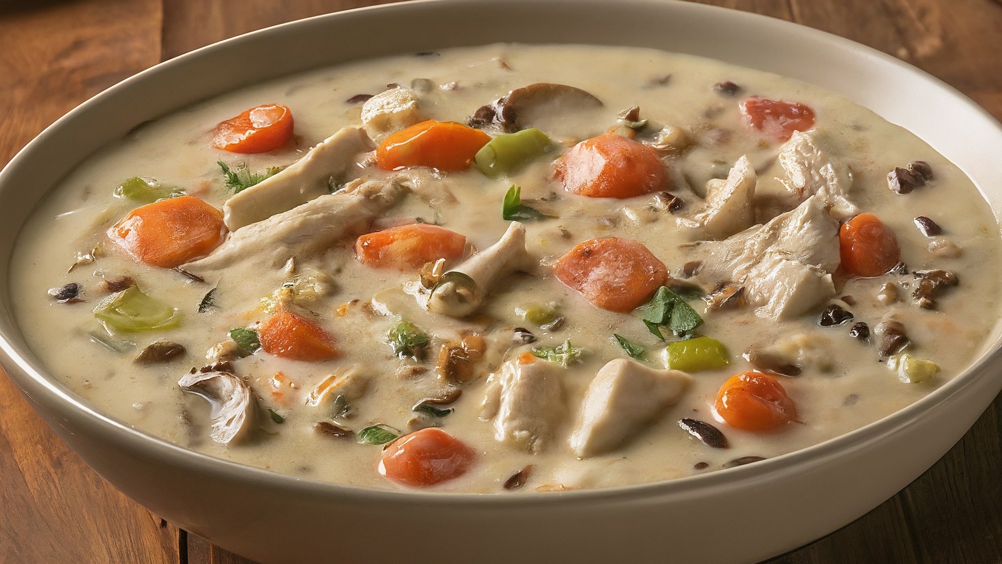 30-Minute Creamy Chicken and Wild Rice Soup