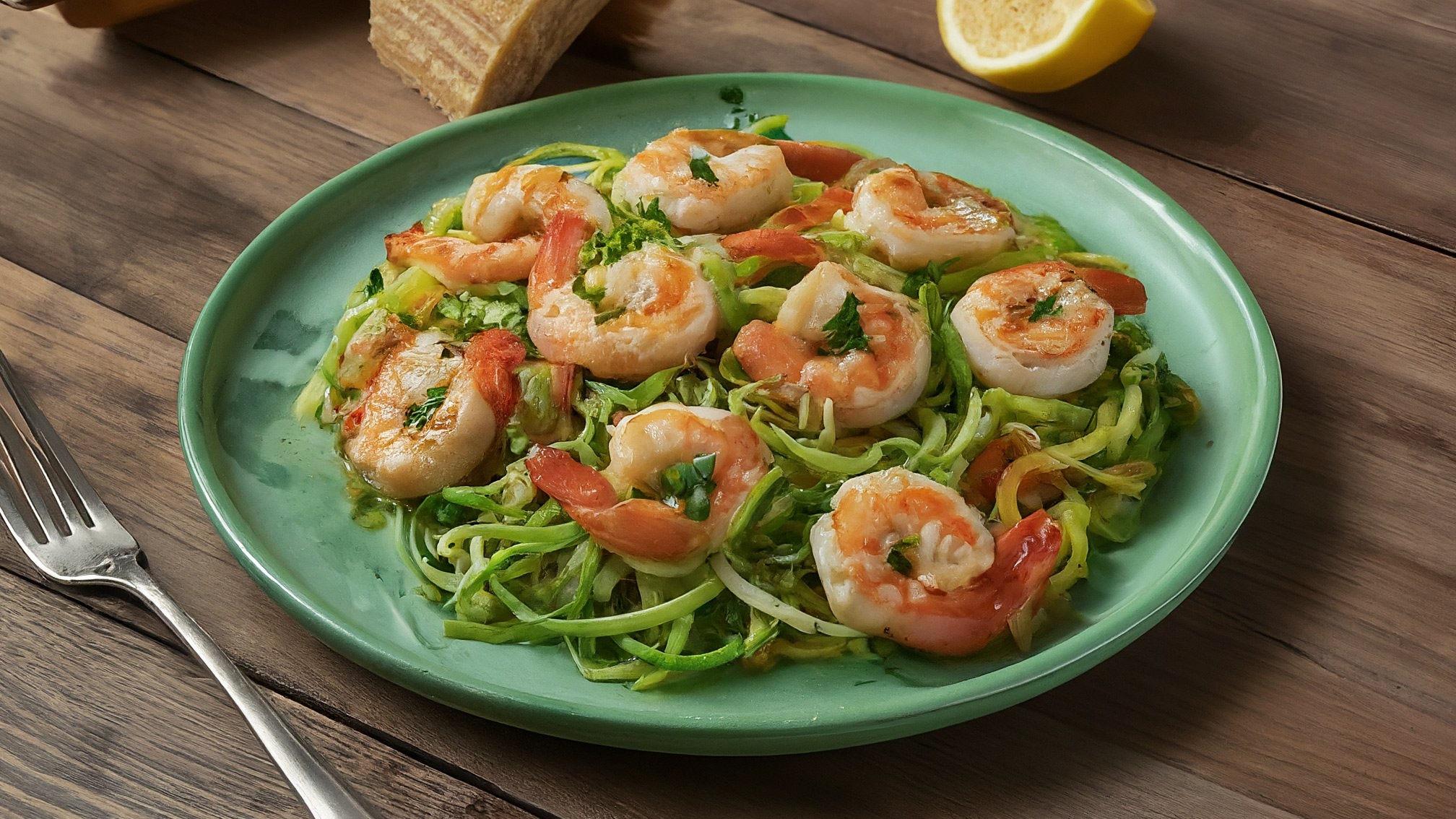 Garlic Butter Shrimp Scampi with Zucchini Noodles