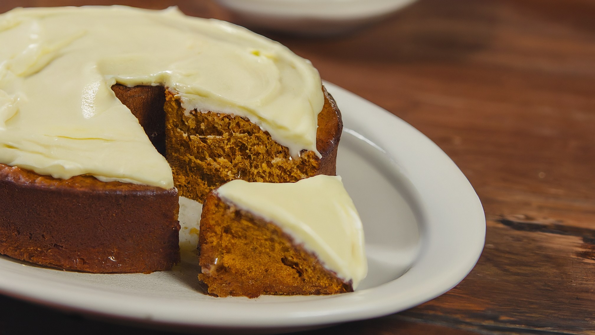 Pumpkin Bread with Cream Cheese Frosting
