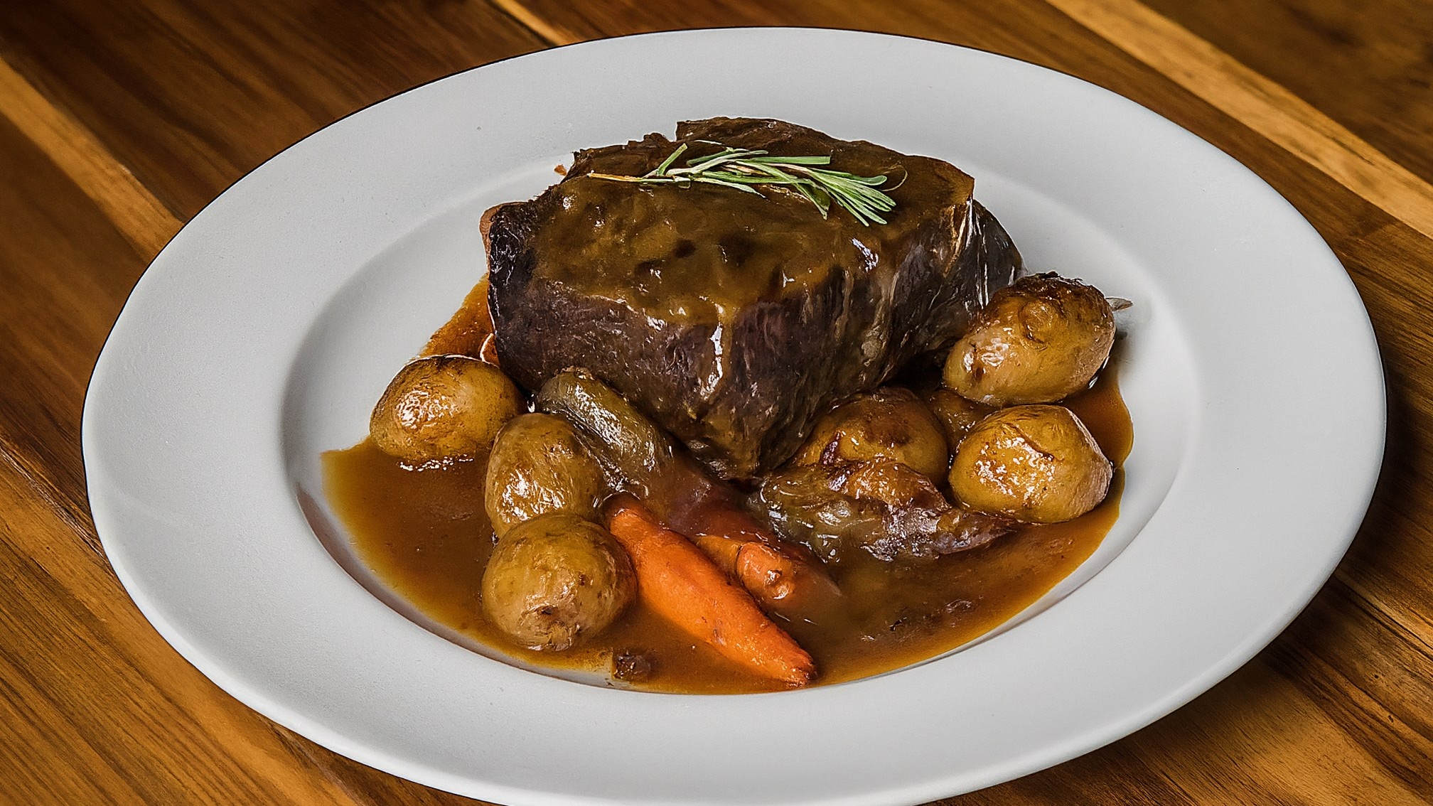 Sunday Pot Roast with Caramelized Onion Gravy